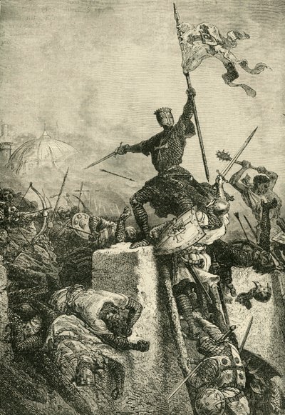 Assalto di Costantinopoli da parte di Baldovino, conte di Fiandra da Unbekannt