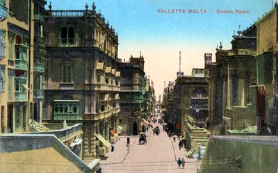 Strada Reale, Valletta Malta, XX secolo da Unbekannt