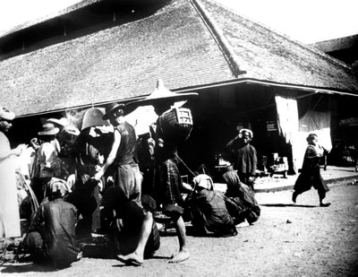Scena di strada, Saigon, 1900 da Unbekannt