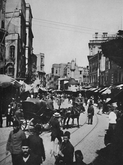 Scena di strada a Costantinopoli da Unbekannt