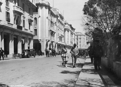 Scena di strada, Casablanca, Marocco, c1920s-c1930s da Unbekannt