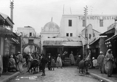 Scena di strada, Rabat, Marocco, c1920s-c1930s da Unbekannt