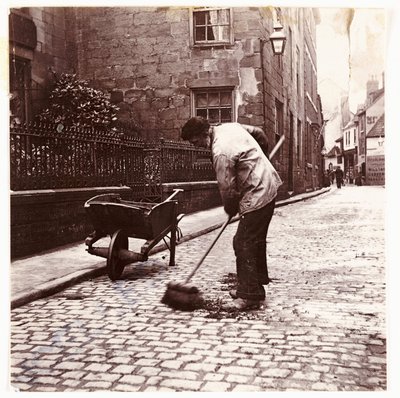 Spazzino di strada, circa 1905 da Unbekannt