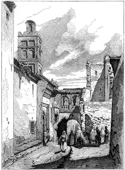 Veduta di strada a Tlemcen, Algeria, c1890 da Unbekannt