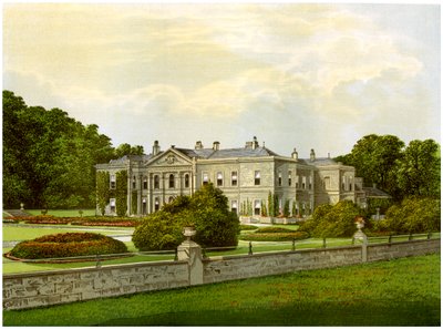 Studley Royal, Yorkshire, casa del Marchese di Ripon, c1880 da Unbekannt