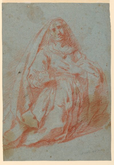 Studio di una donna in lutto da Unbekannt