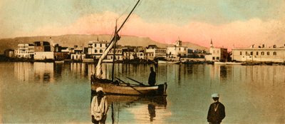 Suez - Vista della città durante le alte maree da Unbekannt