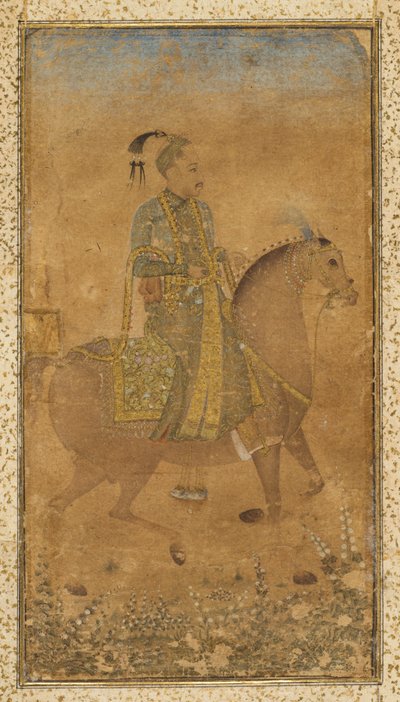 Sultano Abdullah Qutb Shah a cavallo da Unbekannt
