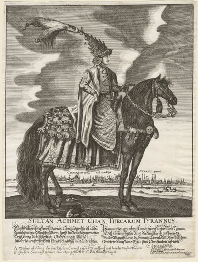 Sultano Ahmed III 1673-1736, 1710 da Unbekannt