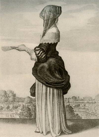Estate - Abito estivo usuale di una signora inglese, regno di Carlo I, c. 1620-1640, 1937 da Unbekannt