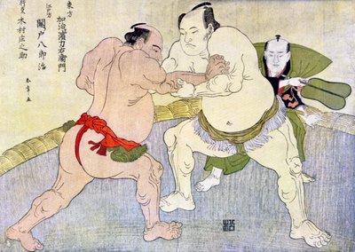 Lottatori di sumo, 1897 da Unbekannt