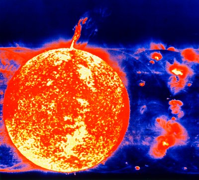 Macchie solari e protuberanze solari, 1973 da Unbekannt