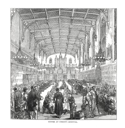 Cena al Christs Hospital, 1878 da Unbekannt