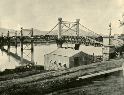 Ponte sospeso, sul Fitzroy, 1901 da Unbekannt