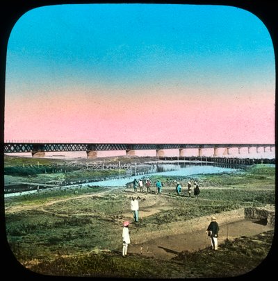 Ponte Sutlej, India, fine XIX o inizio XX secolo da Unbekannt