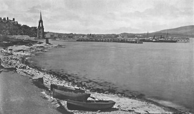 Baia e molo di Swanage, c1910 da Unbekannt