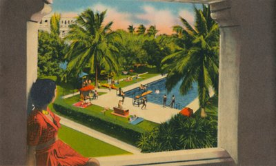 Piscina, Hotel Del Prado, Barranquilla, c1940 da Unbekannt
