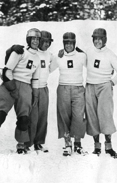 Squadra svizzera di bob a quattro, Giochi Olimpici Invernali, Garmisch-Partenkirchen, Germania, 1936 da Unbekannt