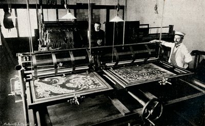 Macchina per il taglio delle carte elettrica di Szczepanik, c1903 da Unbekannt