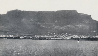 Table Mountain e Città del Capo, 1924 da Unbekannt