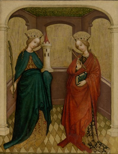 Tavola con Santa Barbara e Santa Orsola da Unbekannt