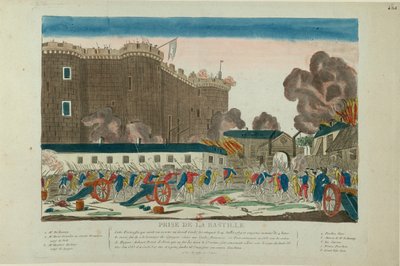 Presa della Bastiglia il 14 luglio 1789 da Unbekannt