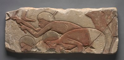 Talatat: Uomini che zappano la terra, c. 1353-1347 a.C. da Unbekannt