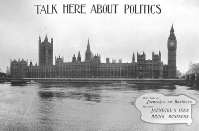 Parla qui di politica - pubblicità degli inchiostri Jaeneckes, 1909 da Unbekannt