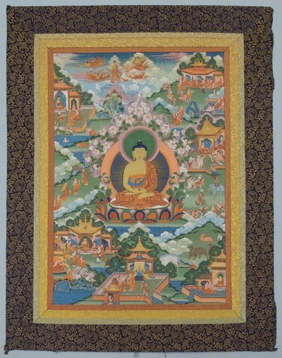 Tangka con Buddha, XIX secolo da Unbekannt