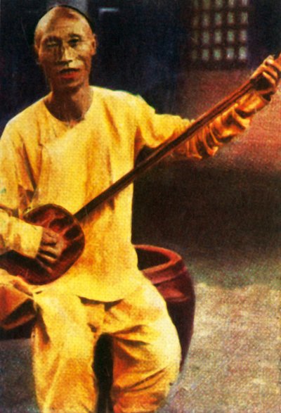 Musicista della casa da tè, Cina, c1928 da Unbekannt