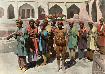 Teheran. Processione dei Martiri Dervisci, 1900 da Unbekannt