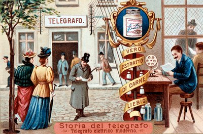 Ufficio telegrafico, c1900 da Unbekannt