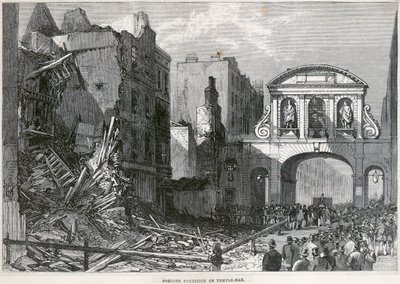 Temple Bar, Londra, 1877 da Unbekannt