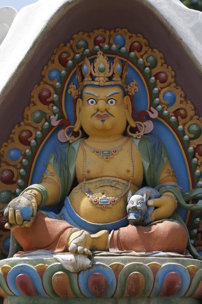 Tempio dei Mille Buddha. Congregazione Dashang Kagyu Ling. Divinità. Dzambala: il Buddha della Ricchezza, La Boulaye da Unbekannt