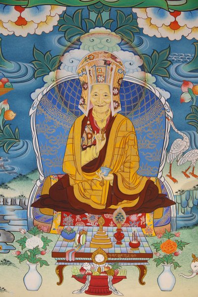 Tempio dei Mille Buddha, congregazione Dashang Kagyu Ling, dipinto di Kalou Rinpotche, La Boulaye, Francia da Unbekannt