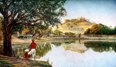 Tempio alla dea Parvati, moglie di Siva, sud-ovest di Pune, Maharashtra, India, c. 1924 da Unbekannt