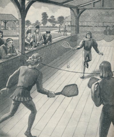 Tennis ai tempi dei Tudor, c1934 da Unbekannt