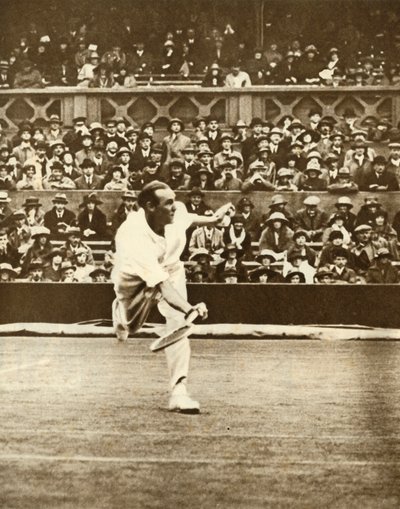 Partita di tennis sul campo centrale a Wimbledon, c1930, 1935 da Unbekannt