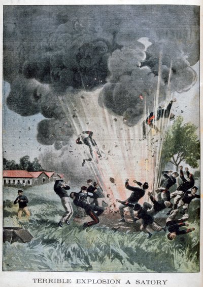 Terribile esplosione a Satory, Francia, 1902 da Unbekannt