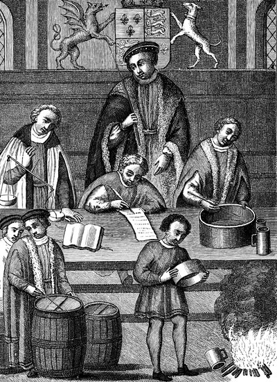Controllo dei pesi e delle misure durante il regno di Enrico VII, Inghilterra da Unbekannt