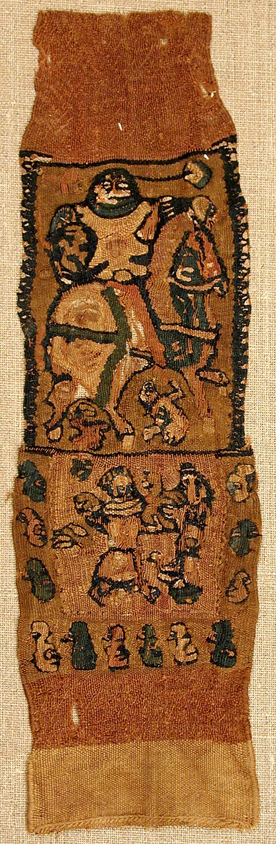 Frammento di tessuto, bizantino, VI-VIII secolo da Unbekannt