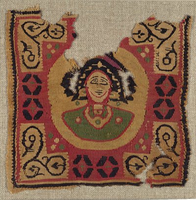 Frammento di tessuto, copto, VI-VII secolo da Unbekannt