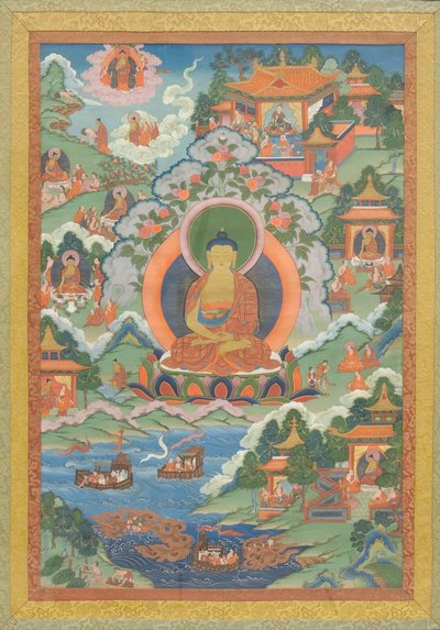 Thanka con Buddha, XIX secolo da Unbekannt
