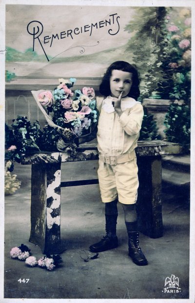 Grazie, cartolina francese vintage, c1900 da Unbekannt