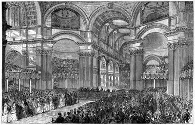 Servizio di ringraziamento nella Cattedrale di San Paolo, Londra, 1900 da Unbekannt