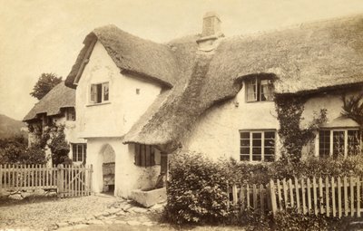 Cottage con tetto di paglia, Lustleigh, Devon da Unbekannt