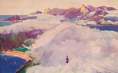 La funivia che scende dal Pan di Zucchero, 1914 da Unbekannt