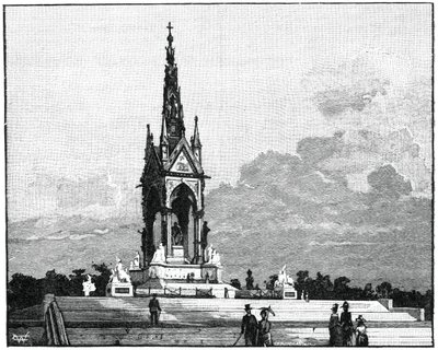Il Memoriale di Albert, Kensington, Londra, 1900 da Unbekannt