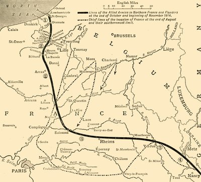 Gli eserciti alleati in Francia e Fiandre, Prima Guerra Mondiale, 1914 da Unbekannt