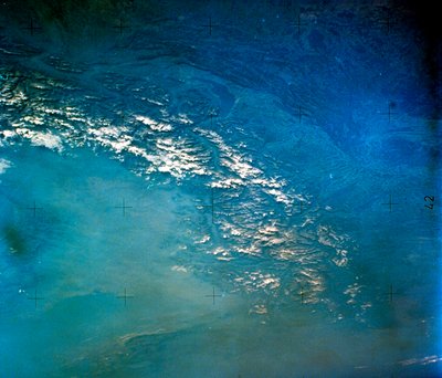 Le Alpi dallo spazio. Fotografia della NASA da Unbekannt
